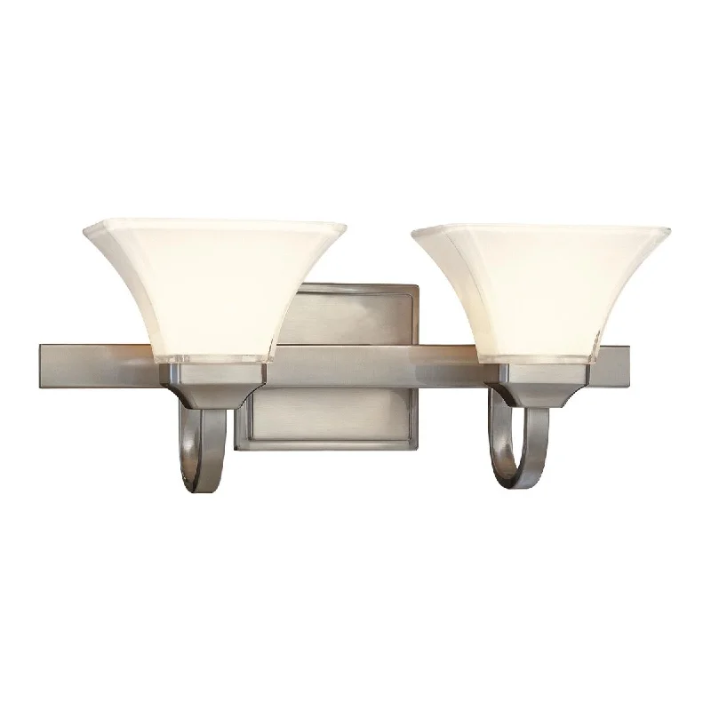 Energy - Efficient Industrial Lighting for Cost - SavingsAgilis 21 in. 2 Lights Vanity Light Brushed Nickel finish