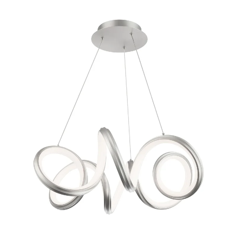 Industrial Lighting for Food Processing FactoriesMamba 24 in. LED Pendant Light Brushed Nickel Finish