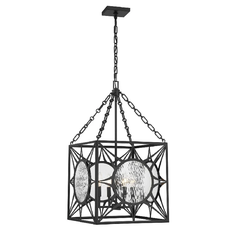 Industrial Lighting with High CRI (Color Rendering Index) for True Color PerceptionBalfour Four Light Pendant