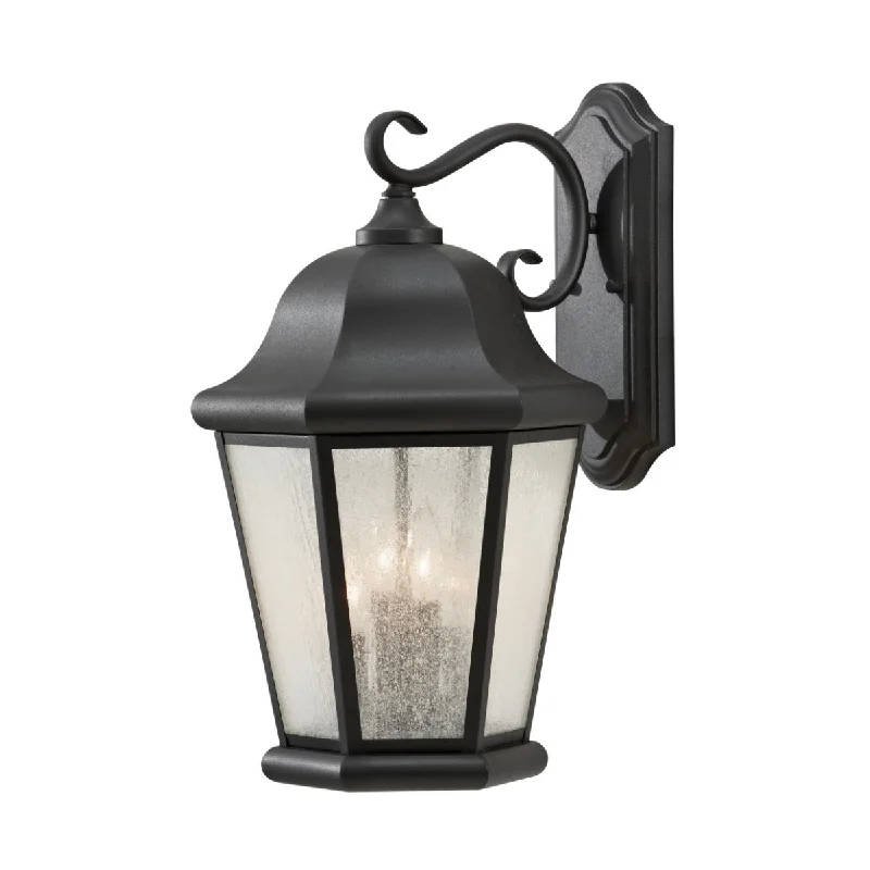 Industrial Wall - Mounted Lighting for Workshop WallsMartinsville 20 In. 4 Lights LED Outdoor Wall Light Black Finish