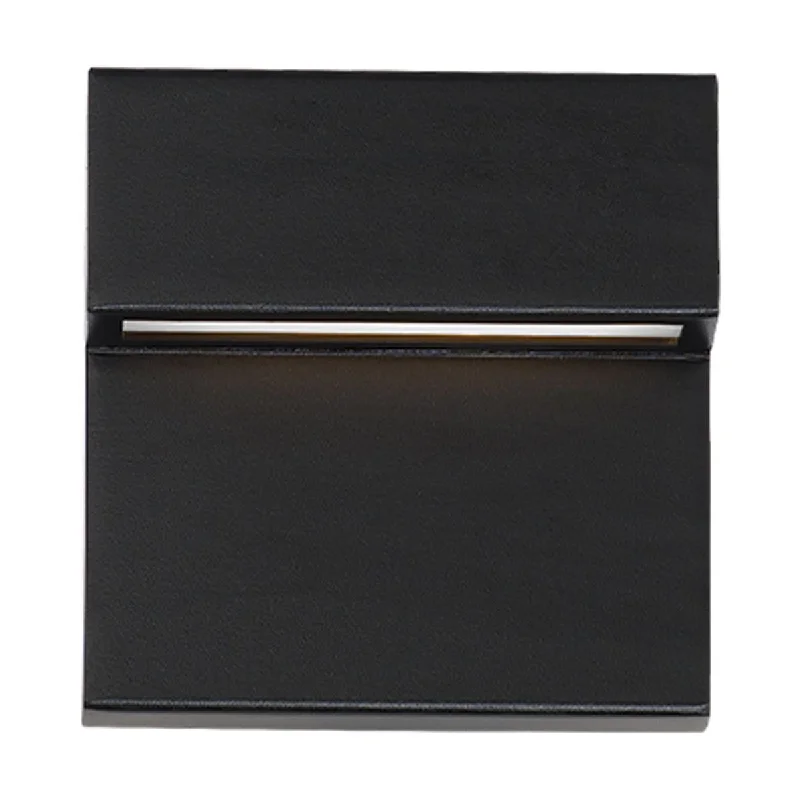 Industrial Lighting for Pharmaceutical ManufacturingBalance 6 in. LED Outdoor Wall Sconce CCT Selectable Black Finish