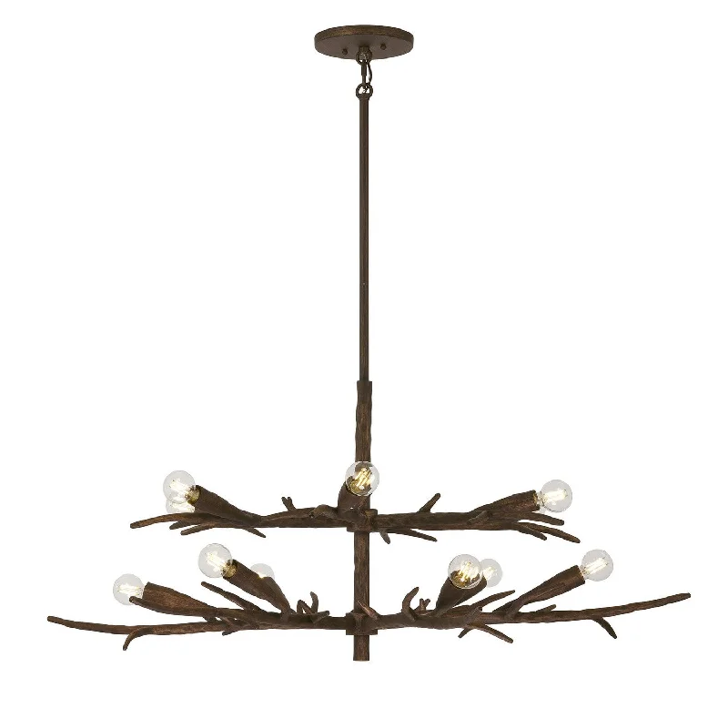 Industrial Lighting for Automotive Manufacturing PlantsPalisades 12 Light Chandelier