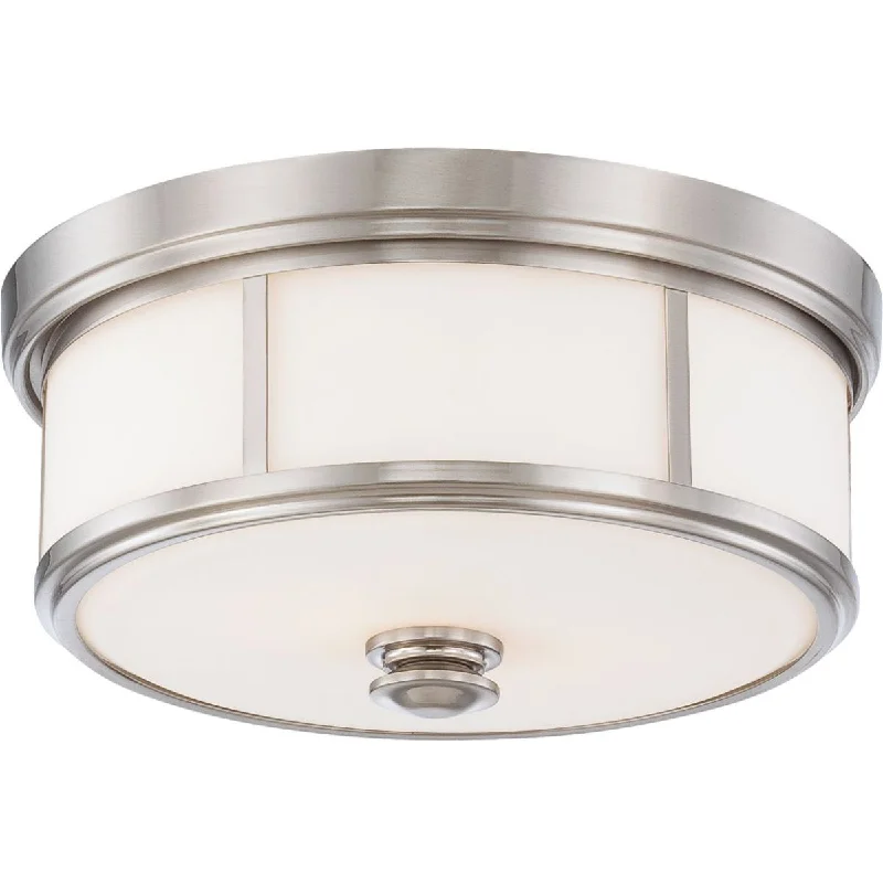 Explosion - Proof Industrial Lighting for Hazardous Locations16 in. 3 Lights Flush Mount Light Brushed Nickel finish