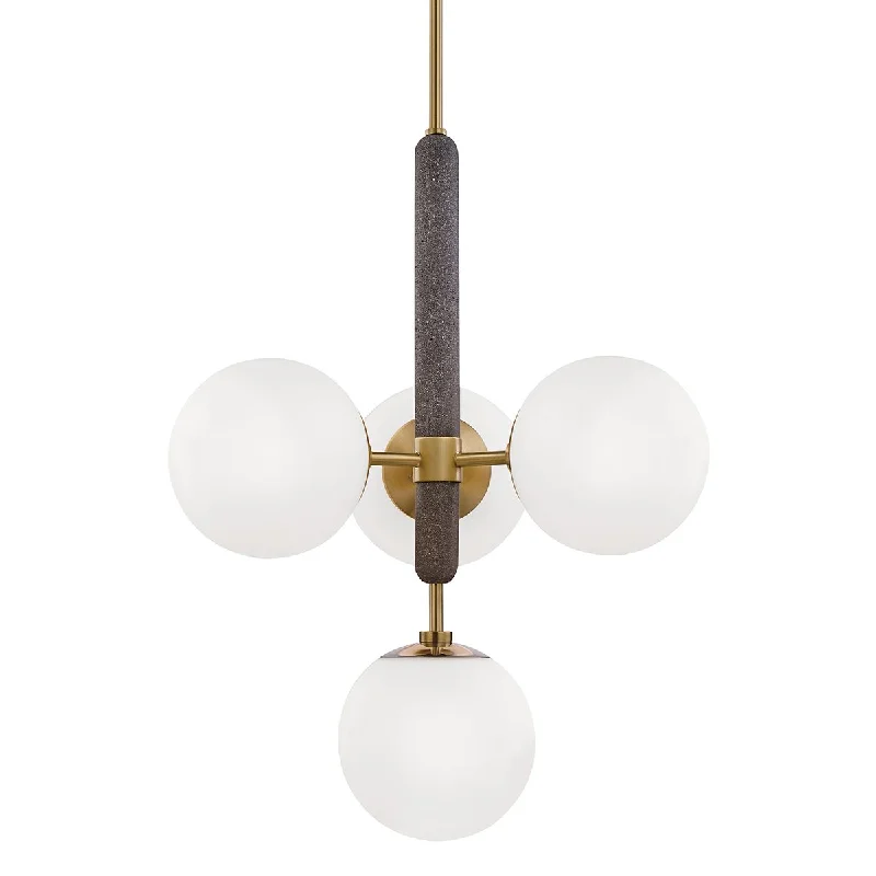 High - Bay LED Industrial Lighting for WarehousesBrielle 20 in. 4 Lights Chandelier Brass Finish High - Bay LED Industrial Lighting for WarehousesBrielle 20 in. 4 Lights Chandelier Brass Finish