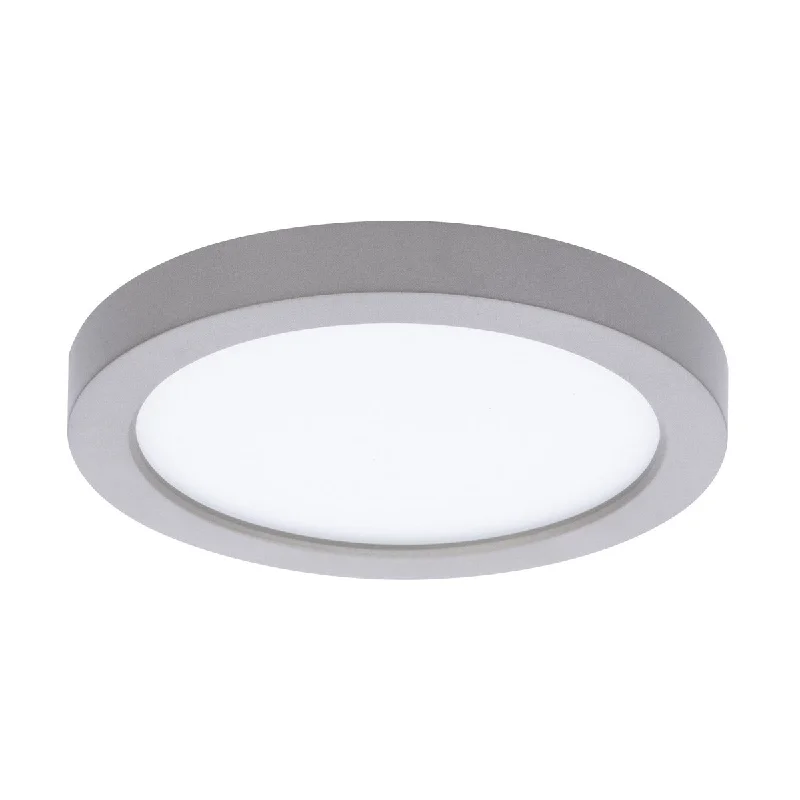 Durable Industrial Lighting for Harsh Environments5 in. LED Outdoor Flush Mount 3000K Nickel Finish