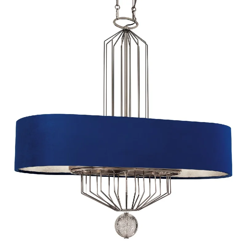 Durable Industrial Lighting for Harsh EnvironmentsGrandeur 38 in. 8 Lights Pendant Light Blue Finish