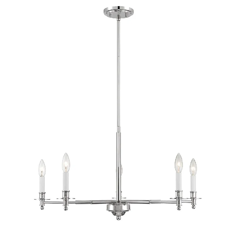 Dust - Resistant Industrial Lighting for Dirty WorkspacesJasmine Five Light Chandelier