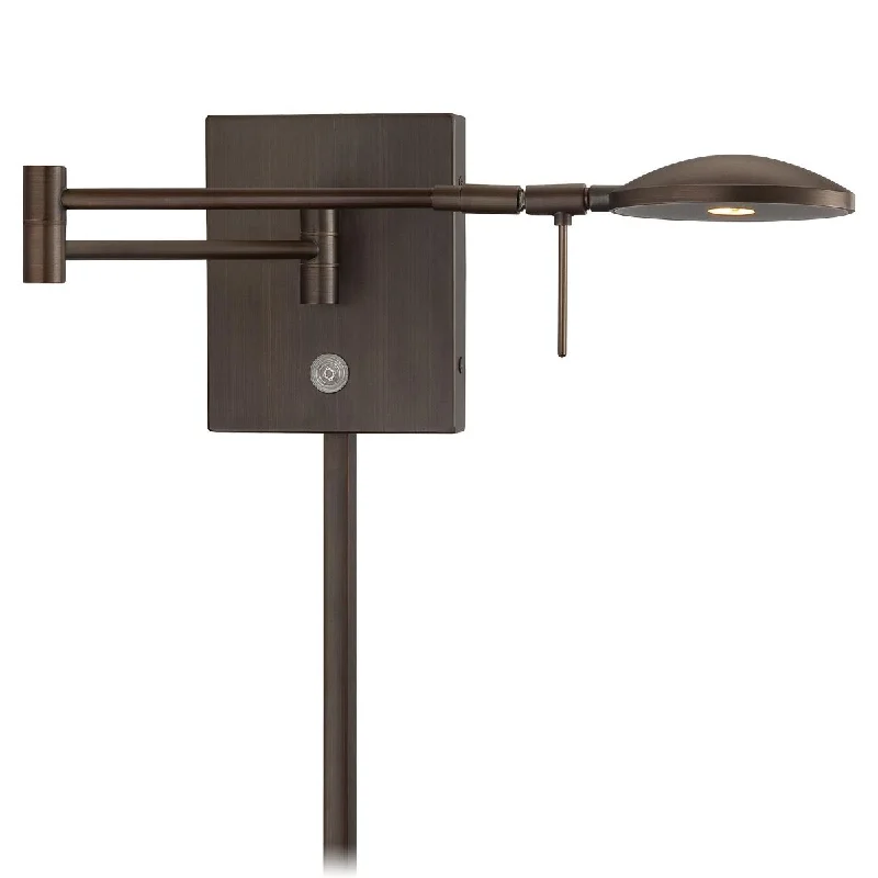 Color - Tunable Industrial Lighting for Special ApplicationsGeorge's Reading Room Contemporary LED Swing Arm Wall Lamp Bronze finish