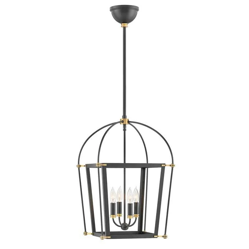 Track lighting for task lighting in workshopsHinkley 4057BK Selby Black