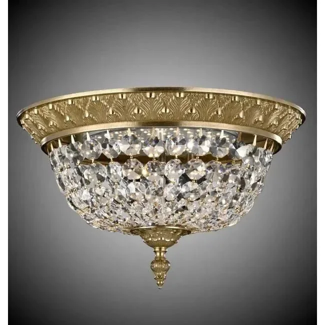 Wireless track lighting for easy installationCorinthian Brass and Crystal Flush Basket Wireless track lighting for easy installationCorinthian Brass and Crystal Flush Basket