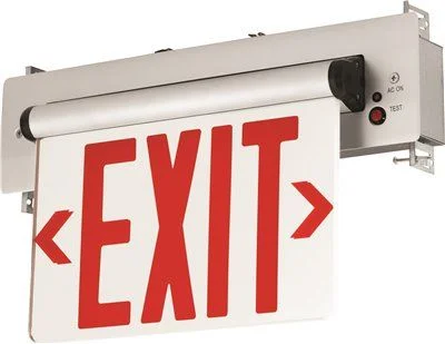 Track lighting for enhancing the architectureCompass Led Exit Sign With Battery Red Letters Brushed Aluminum Recessed Mount Double Face Track lighting for enhancing the architectureCompass Led Exit Sign With Battery Red Letters Brushed Aluminum Recessed Mount Double Face