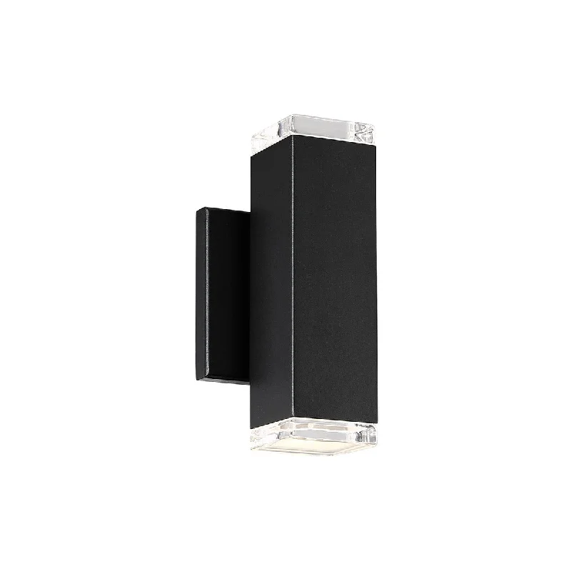 Adjustable Industrial Lighting for Flexible IlluminationBlock 8 in. LED Outdoor Wall Sconce 3000K Black Finish
