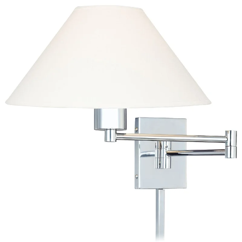 Industrial Exit Sign Lighting for Quick EvacuationBoring Contemporary LED Swing Arm Wall Lamp Chrome finish