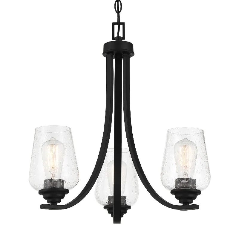 Adjustable Industrial Lighting for Flexible IlluminationShyloh 20 in. 3 Lights Chandelier Black finish