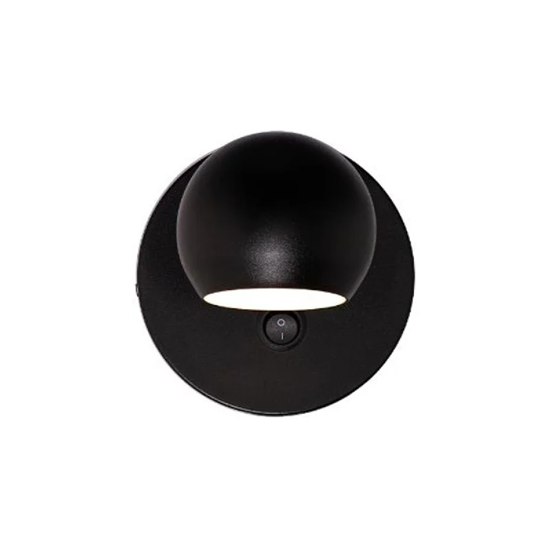 Adjustable Industrial Lighting for Flexible IlluminationDuplex 5 in. LED Armed Sconce Black finish