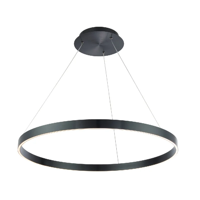 Shock - Resistant Industrial Lighting for Vibrating Machinery AreasSirius 31 in. LED Pendant Light Black Finish