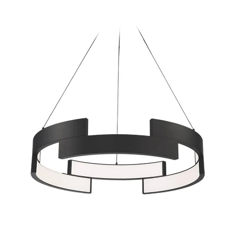 Industrial Lighting for Pharmaceutical ManufacturingTrap 38 in. LED Pendant Light Black Finish