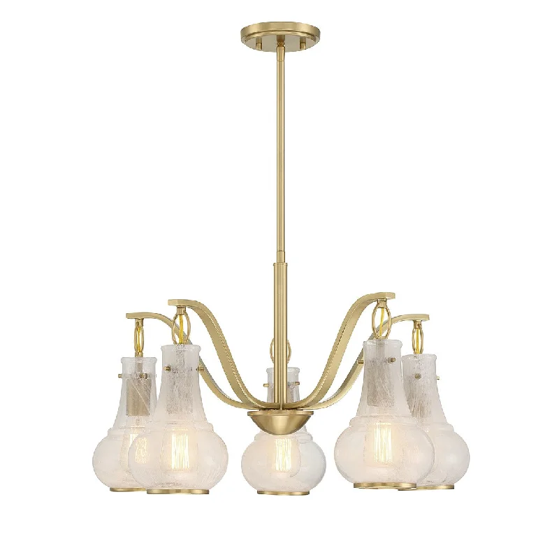 Industrial Lighting for Food Processing FactoriesAdams Five Light Chandelier