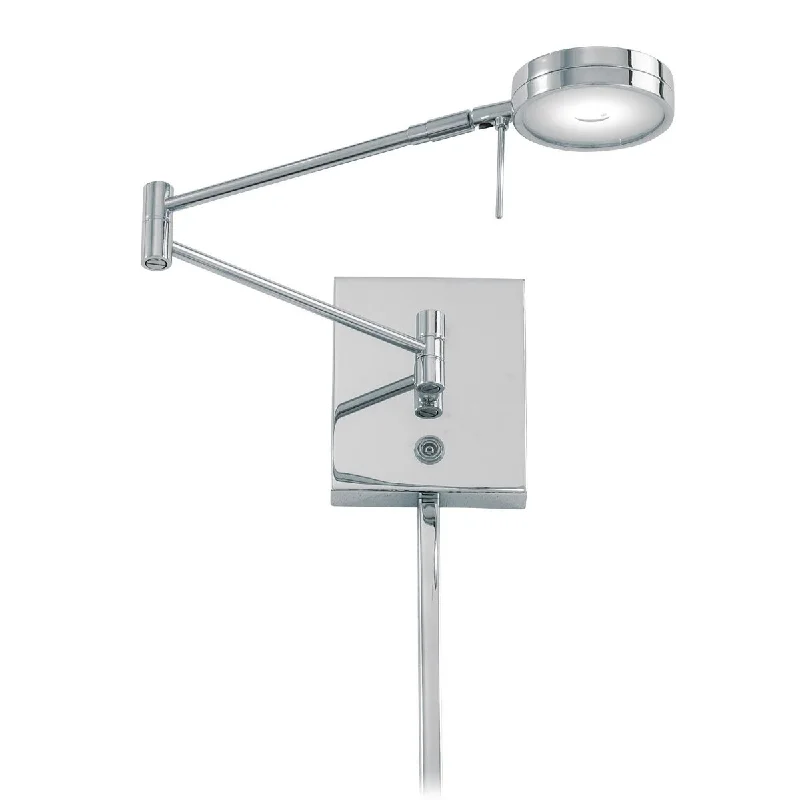 Industrial Emergency Lighting for Safety in FactoriesGeorge's Reading Room Contemporary LED Swing Arm Wall Lamp Chrome Finish