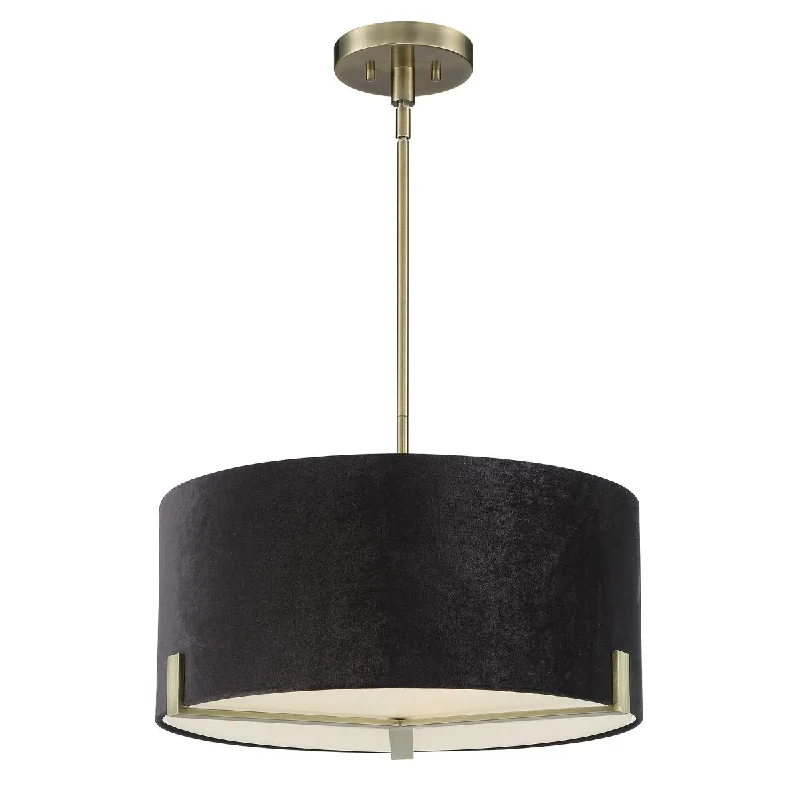 Industrial Emergency Lighting for Safety in FactoriesWestboro Boulevard 20 in. 3 Lights Pendant Light Brass & Black Finish