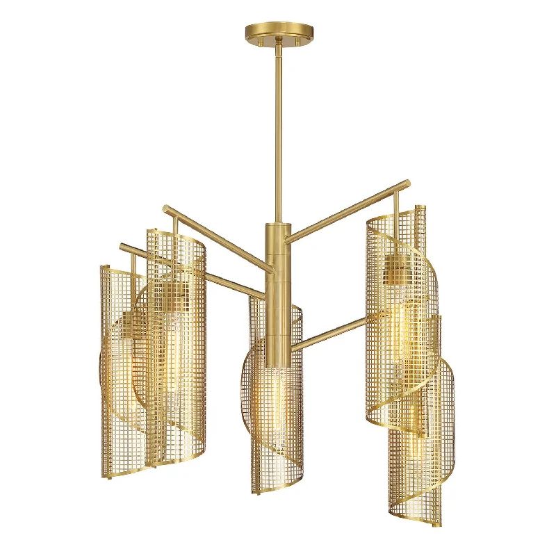 Industrial Pendant Lighting for Machine ShopsHillbourne Five Light Chandelier
