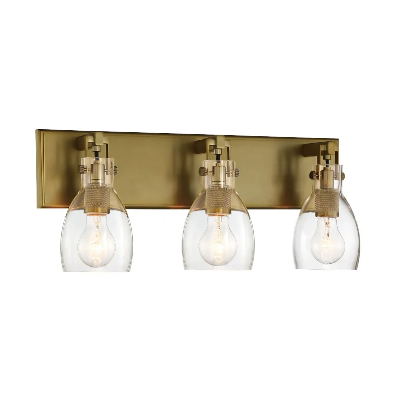 High - Bay LED Industrial Lighting for WarehousesTiberia 22 in. 3 Lights Vanity Light Brass finish