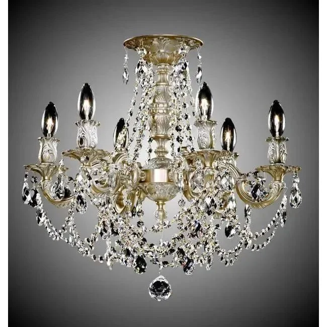 Track lighting with swivel heads for precise aimingBiella Brass and Crystal Semi-Flush Track lighting with swivel heads for precise aimingBiella Brass and Crystal Semi-Flush