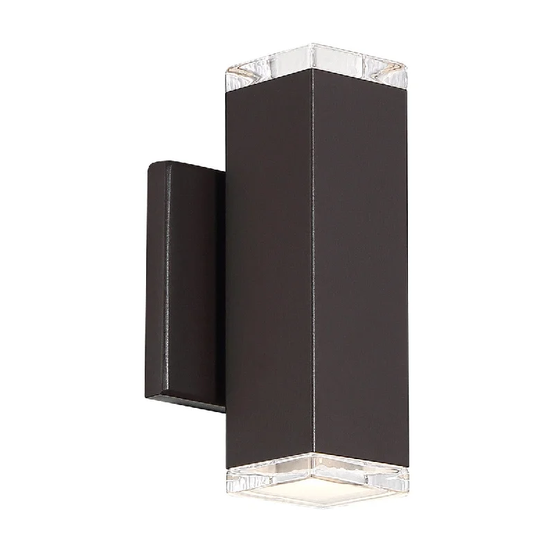 Industrial Lighting for Pharmaceutical ManufacturingBlock 8 in. LED Outdoor Wall Sconce 3000K Bronze