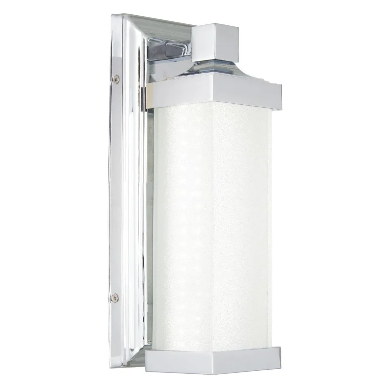 Industrial Lighting for Food Processing Factories13 in. LED Wall Light Chrome finish