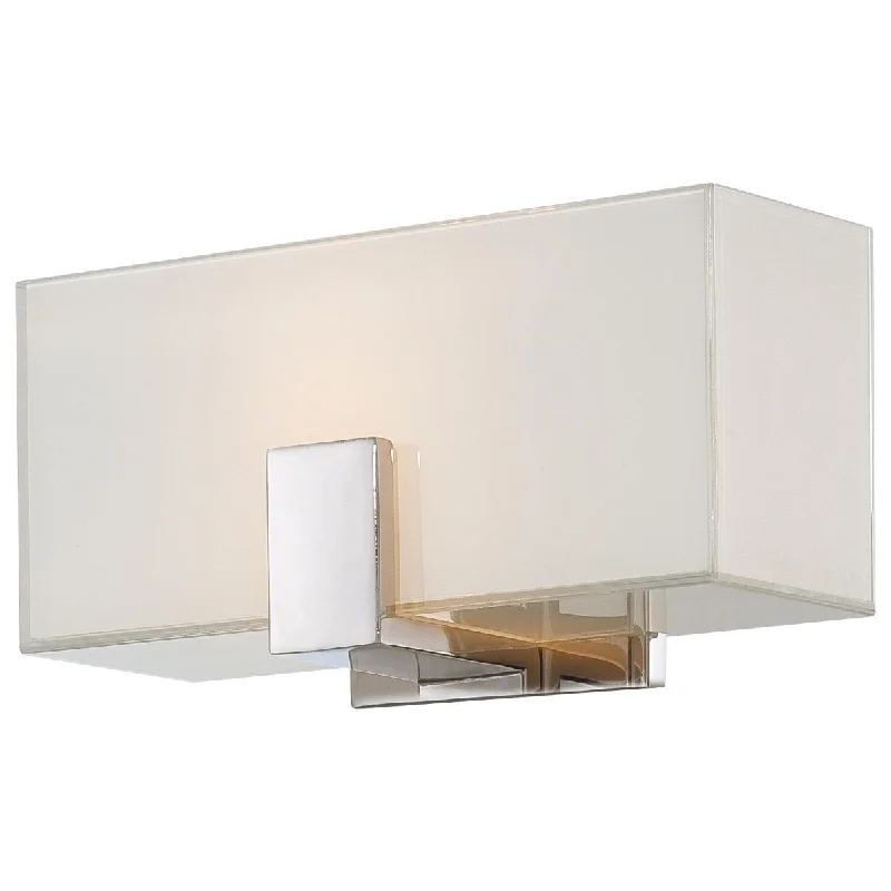Industrial Lighting with High CRI (Color Rendering Index) for True Color Perception10 in. Wall Light Polished Nickel finish