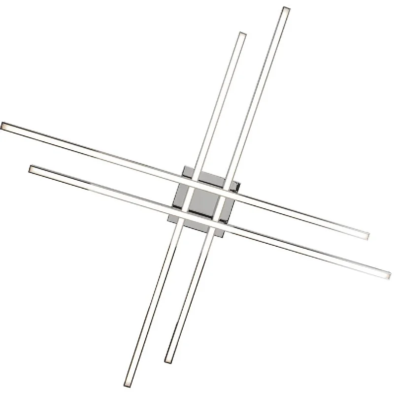 Color - Tunable Industrial Lighting for Special ApplicationsParallax 42 in LED Flush Mount Light Selectable CCT Chrome Finish