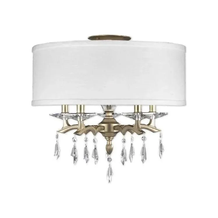 Track lighting for enhancing the architectureKaya Shaded Brass and Crystal Semi-Flush Track lighting for enhancing the architectureKaya Shaded Brass and Crystal Semi-Flush