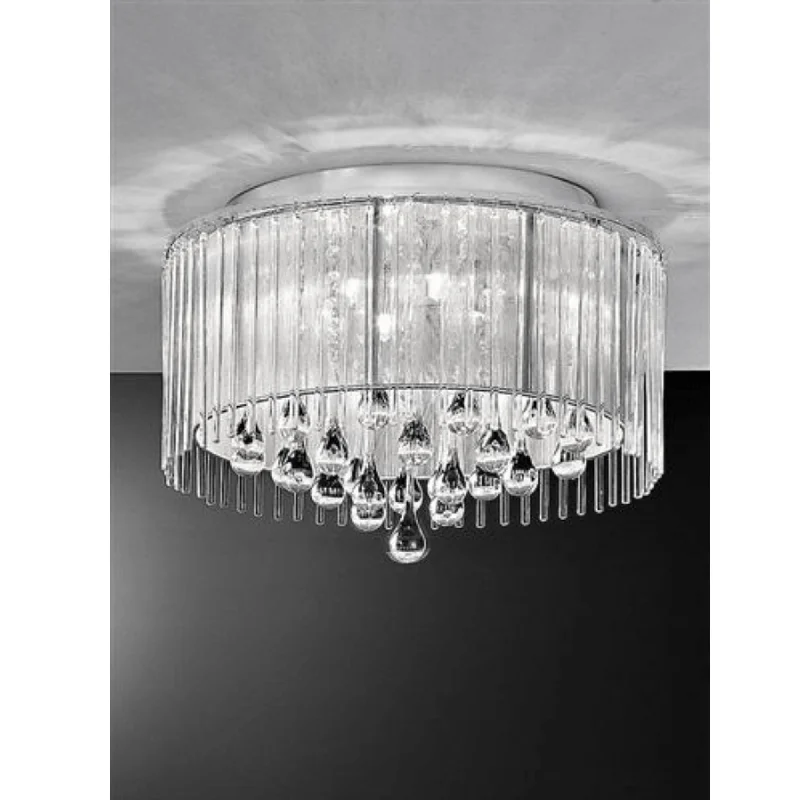 High - lumen track lighting for bright spacesOphelia 6/8Lt Crystal Flush Ceiling Light - Chrome Finish High - lumen track lighting for bright spacesOphelia 6/8Lt Crystal Flush Ceiling Light - Chrome Finish