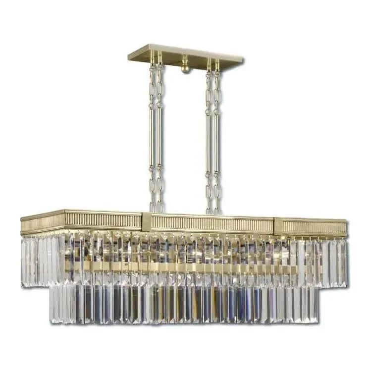 Track lighting for highlighting kitchen cabinetsKensington Brass and Crystal Linear Chandelier Track lighting for highlighting kitchen cabinetsKensington Brass and Crystal Linear Chandelier