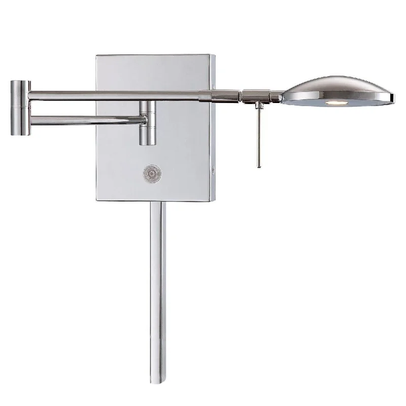 Industrial Emergency Lighting for Safety in FactoriesGeorge's Reading Room Contemporary LED Swing Arm Wall Lamp Chrome Finish