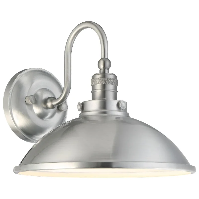 Industrial Exit Sign Lighting for Quick EvacuationBaytree Lane 11 in. LED Outdoor Barn Light Brushed Aluminum Finish