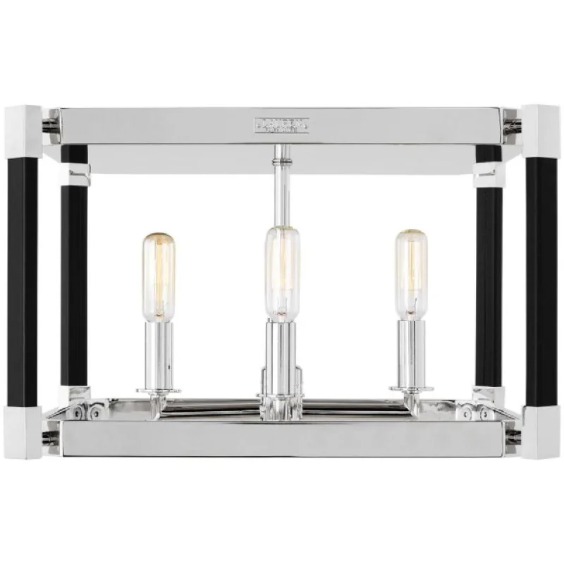 Color - Tunable Industrial Lighting for Special ApplicationsHadley 15 in. 4 Lights Flush Mount Light Polished Nickel Finish