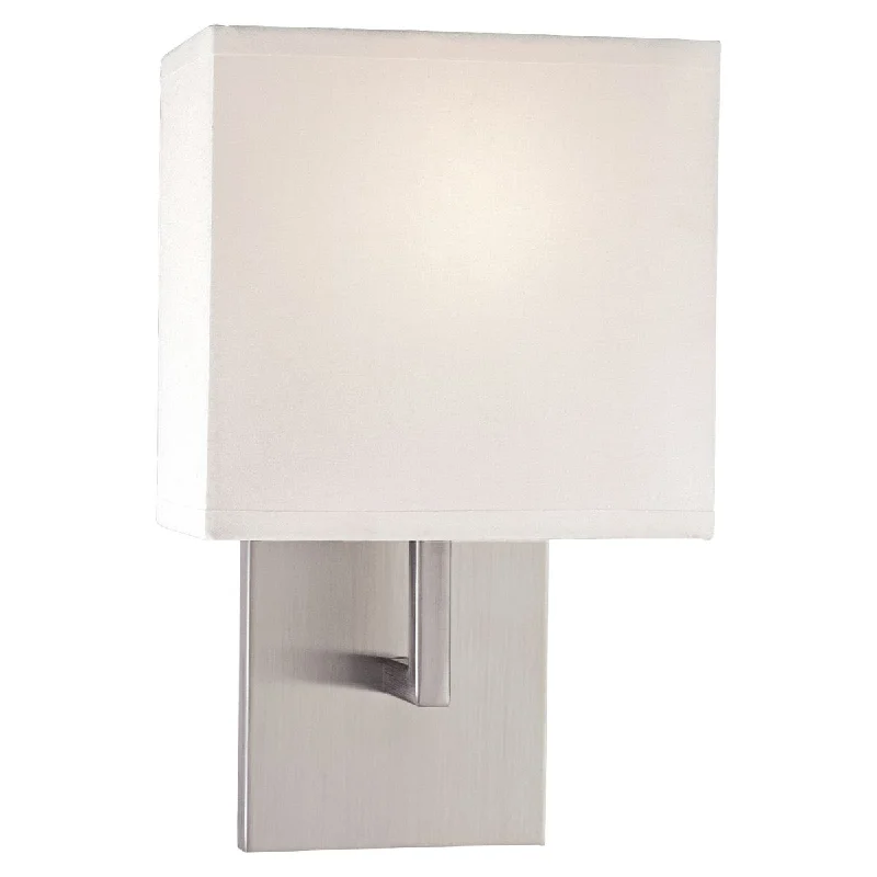 Adjustable Industrial Lighting for Flexible Illumination11 in. Wall Light Brushed Nickel finish
