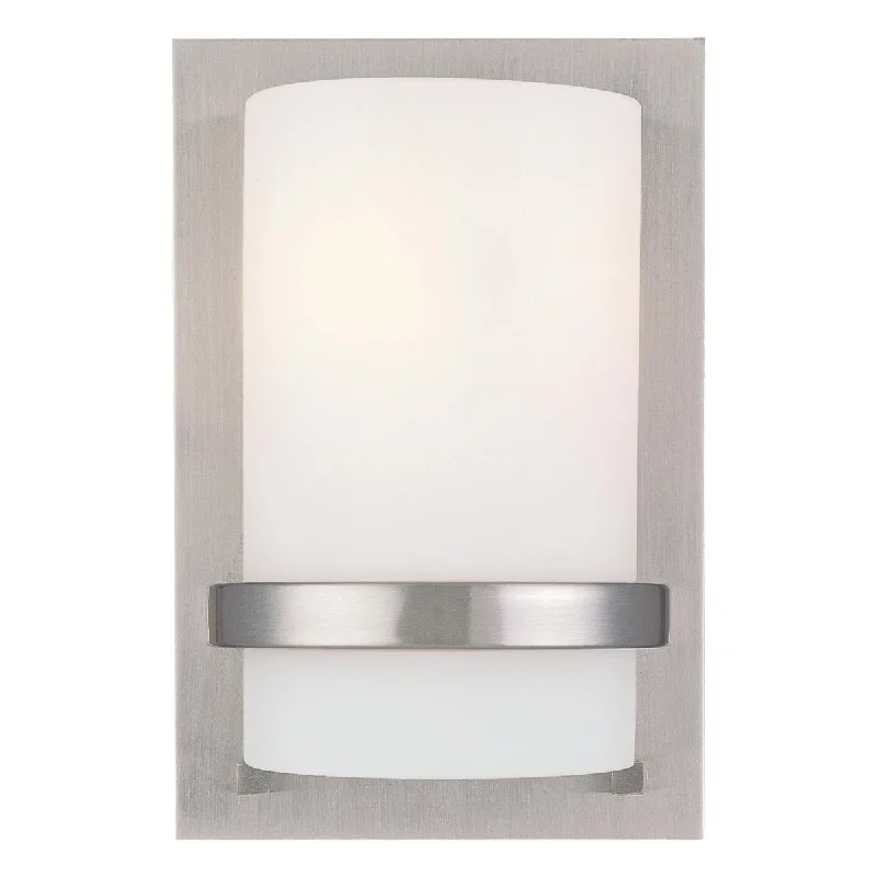 Corrosion - Resistant Industrial Lighting for Coastal FactoriesFieldale Lodge 10 in. Wall Light Brushed Nickel finish