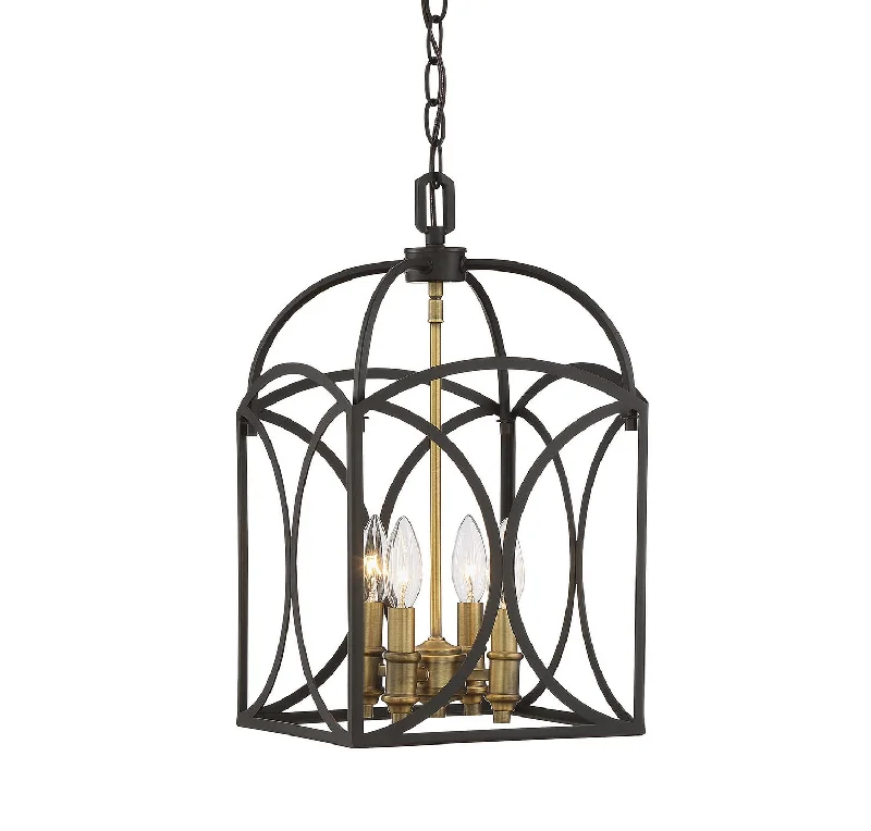 Adjustable Industrial Lighting for Flexible IlluminationTalbot Four Light Foyer Pendant