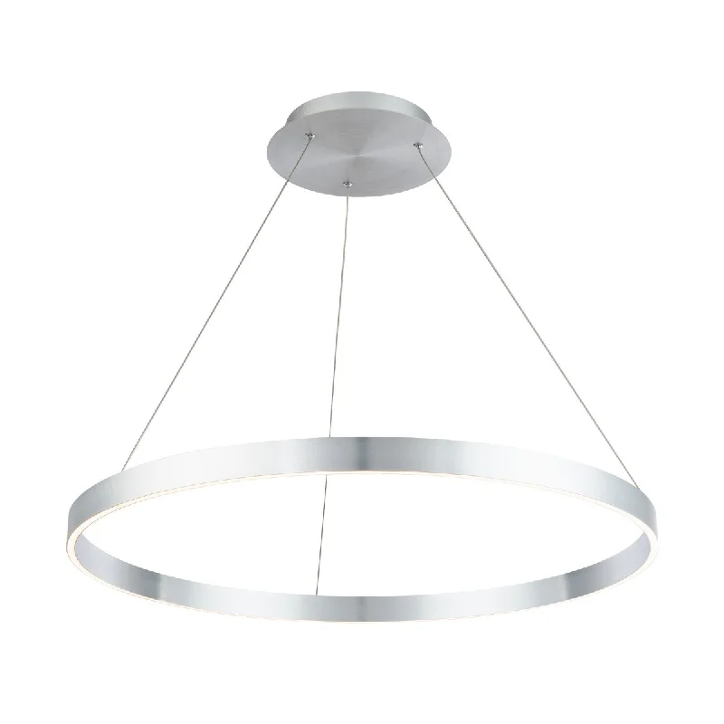 Low - Bay Industrial Lighting Fixtures for Small FactoriesSirius 31 in. LED Pendant Light Aluminum Finish