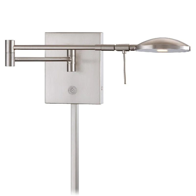 High - Bay LED Industrial Lighting for WarehousesGeorge's Reading Room Contemporary LED Swing Arm Wall Lamp Nickel Finish