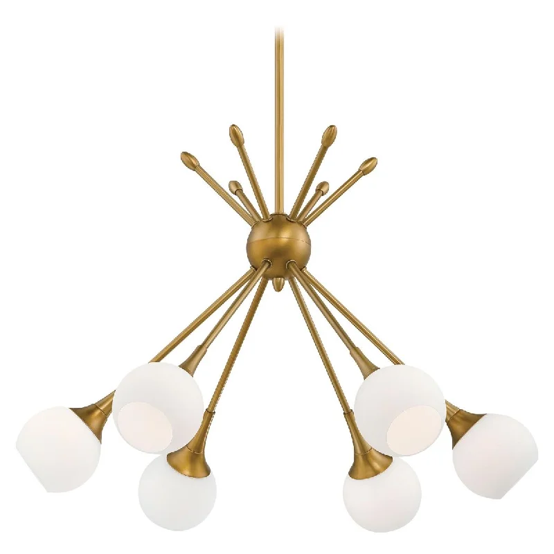 Explosion - Proof Industrial Lighting for Hazardous LocationsPontil 24 in. 6 Lights Chandelier Gold finish
