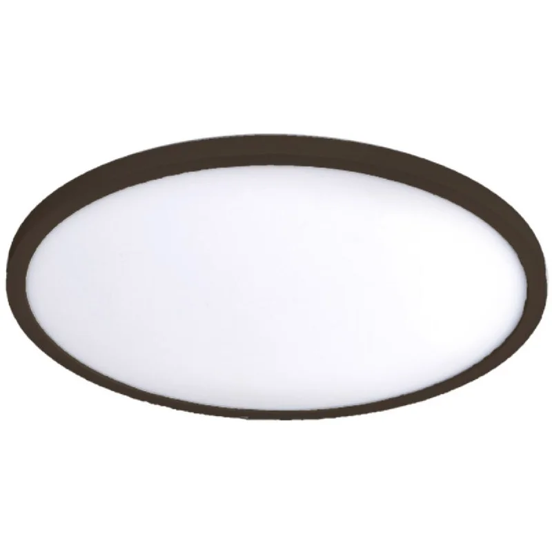 Industrial Area Lighting for Large Open SpacesLED Disk Light 15 in. 2550 Lumens 3000K Bronze finish