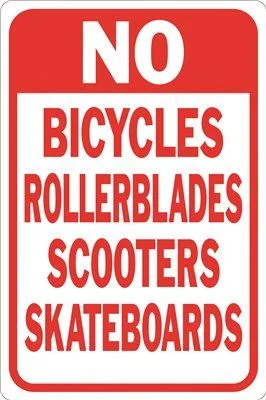 Rustic track lighting for farmhouse decorNo Bicycles Rollerblades Scooters Skateboards Heavy-Duty Sign 12 Inch X 18 Inch Rustic track lighting for farmhouse decorNo Bicycles Rollerblades Scooters Skateboards Heavy-Duty Sign 12 Inch X 18 Inch