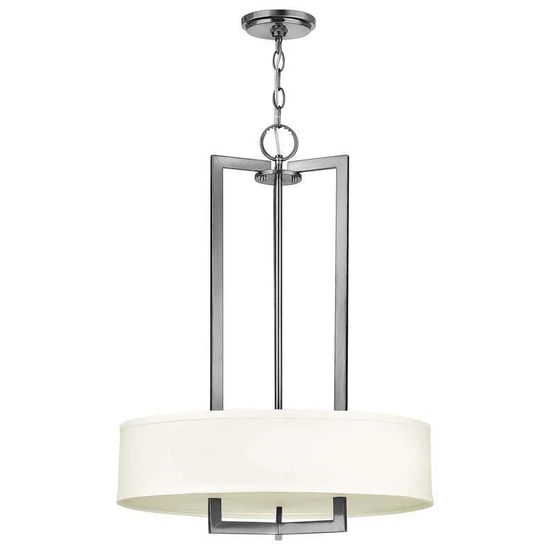 Track lighting with a brushed nickel finishHinkley 3203AN Hampton Antique Nickel Chandelier Track lighting with a brushed nickel finishHinkley 3203AN Hampton Antique Nickel Chandelier