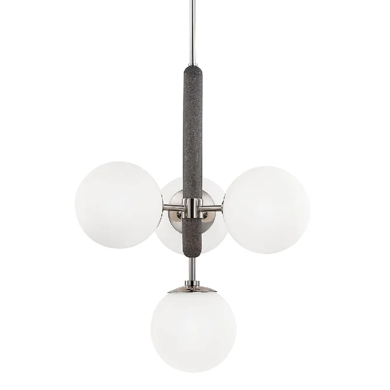 Industrial Lighting for Woodworking FactoriesBrielle 20 in. 4 Lights Chandelier Polished Nickel finish Industrial Lighting for Woodworking FactoriesBrielle 20 in. 4 Lights Chandelier Polished Nickel finish