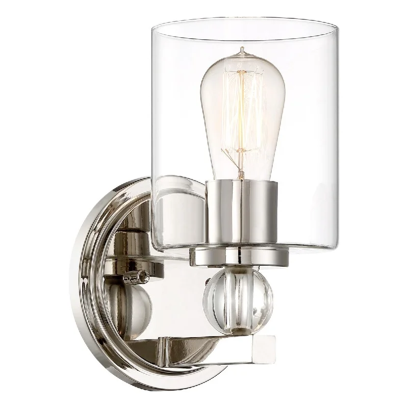Color - Tunable Industrial Lighting for Special ApplicationsStudio 5 10 in. Wall Sconce Polished Nickel finish