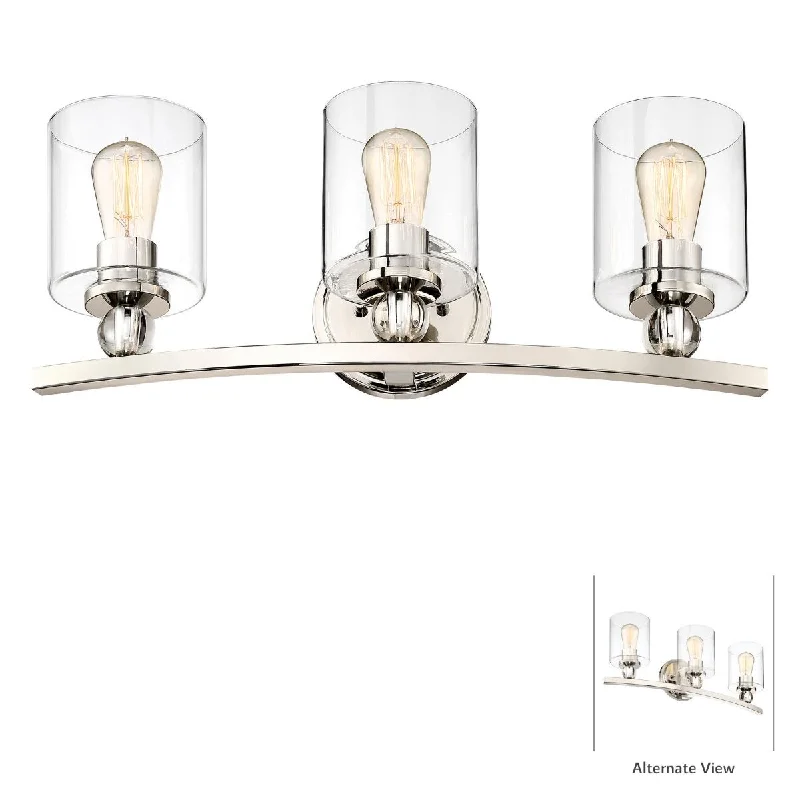 Explosion - Proof Industrial Lighting for Hazardous LocationsStudio 5 24 in. 3 Lights Vanity Light Polished Nickel finish