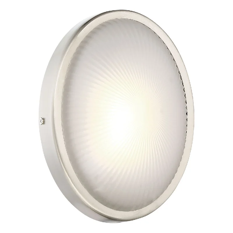 Industrial Emergency Lighting for Safety in FactoriesRadiun 8 in. LED Outdoor Wall Sconce Brushed Aluminum Finish